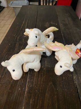 Ty Plush White Magic with Iridescent Wings - Kids Toy